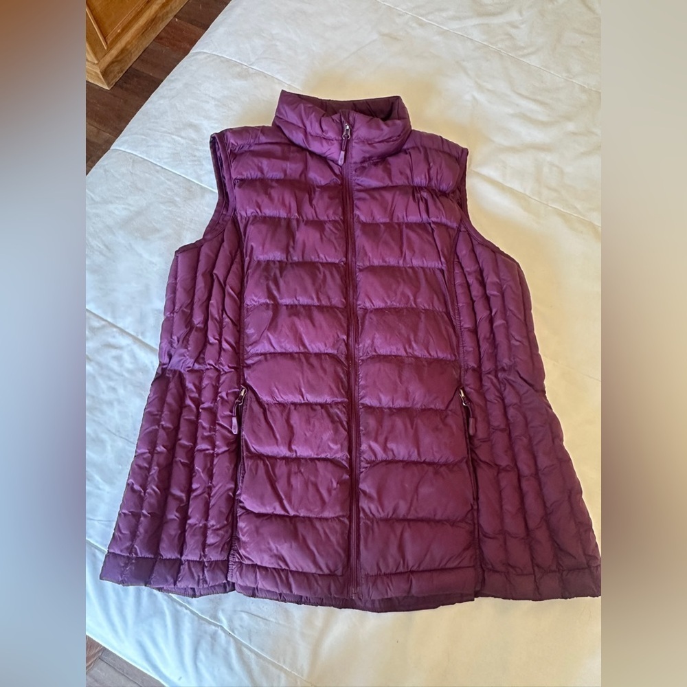 Women's Purple Puffer Vest